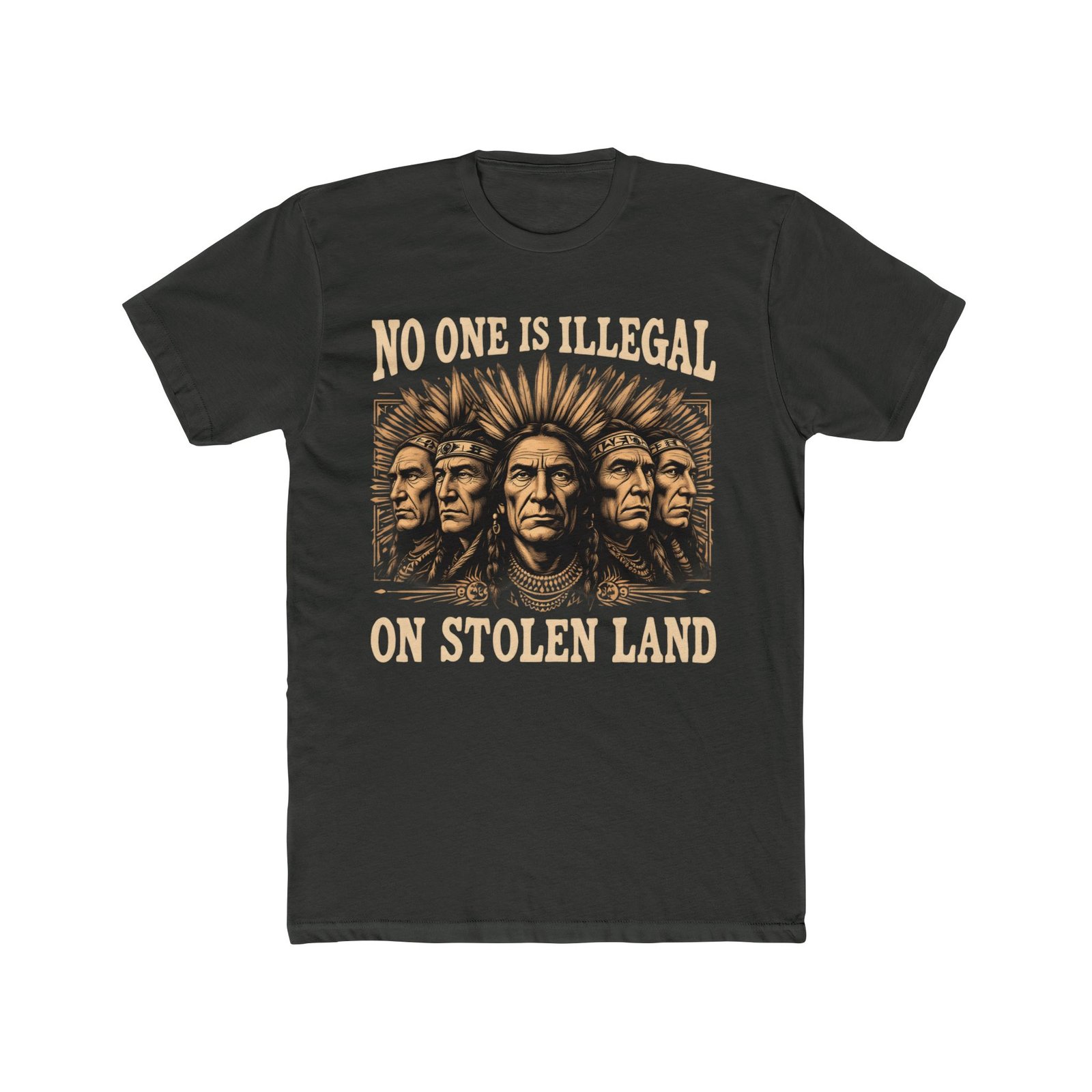 No One Is Illegal On Stolen Land Design T-Shirt - Image 22