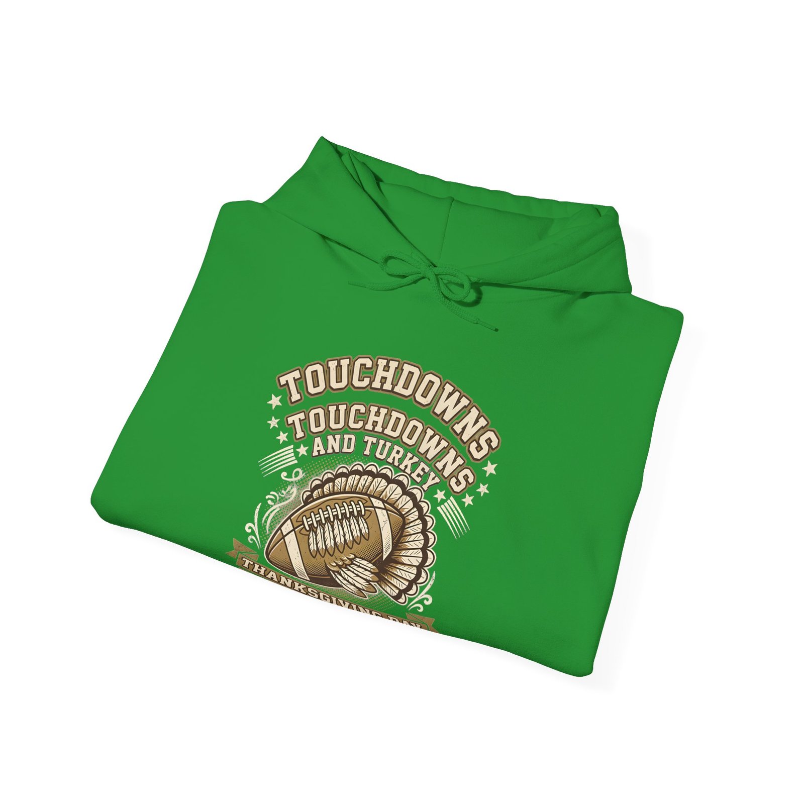 Touchdowns and Turkey Thanksgiving Day Design Hoodie - Image 24