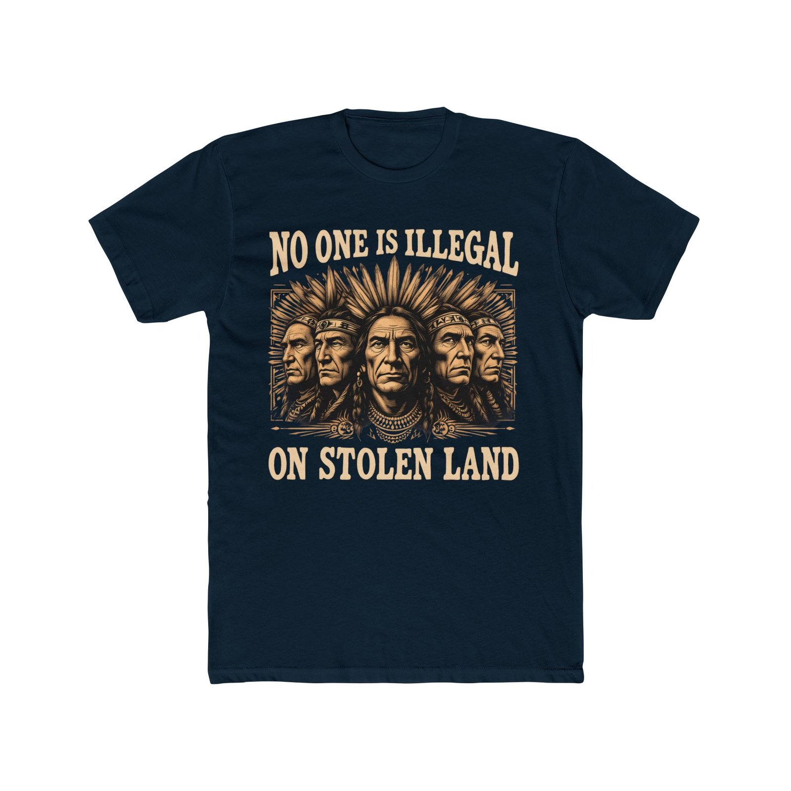 No One Is Illegal On Stolen Land Design T-Shirt - Image 34
