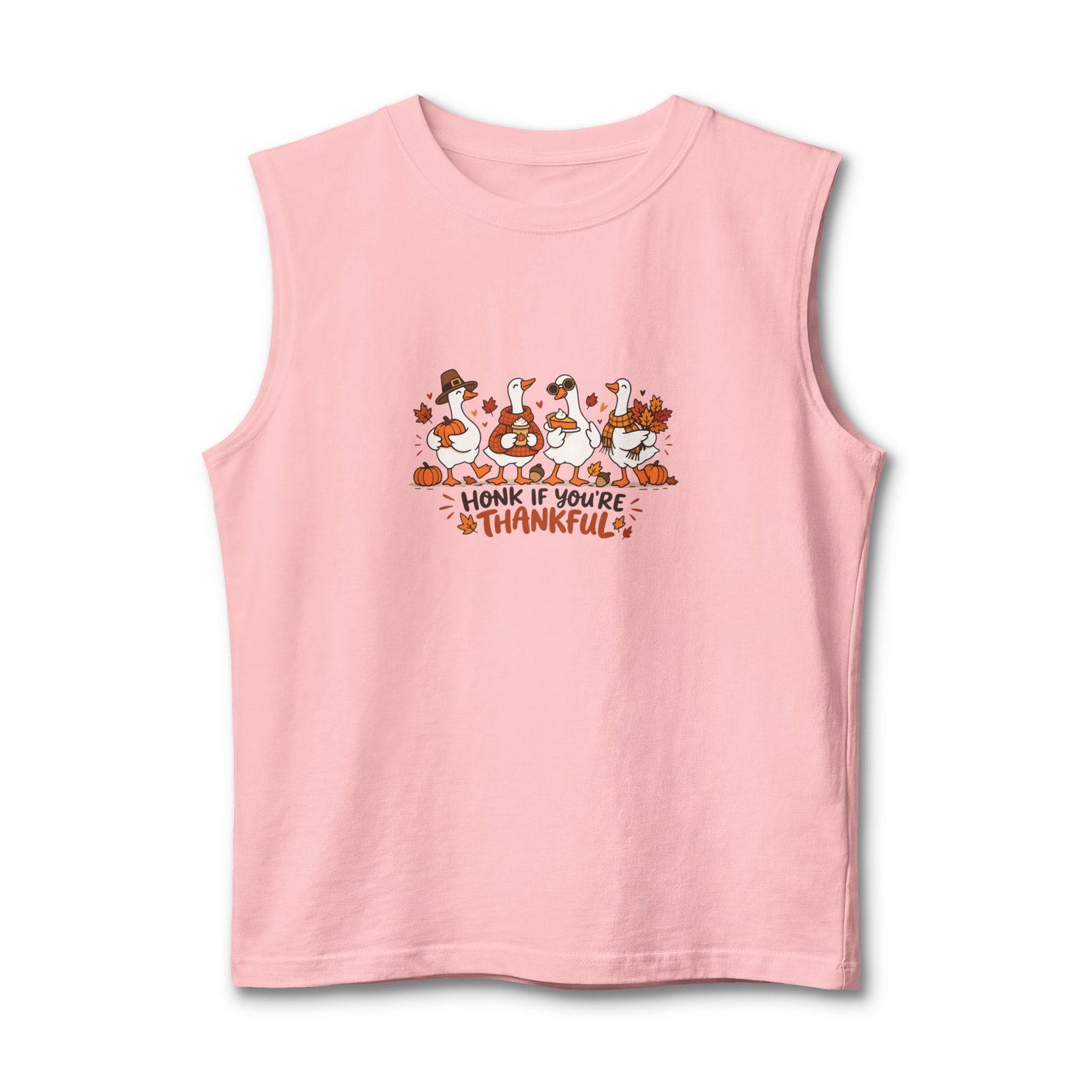 Thankful Honking Geese Design Tank Top - Image 17