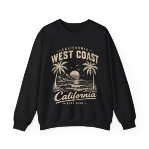 California West Coast Surf Club Design Sweatshirt