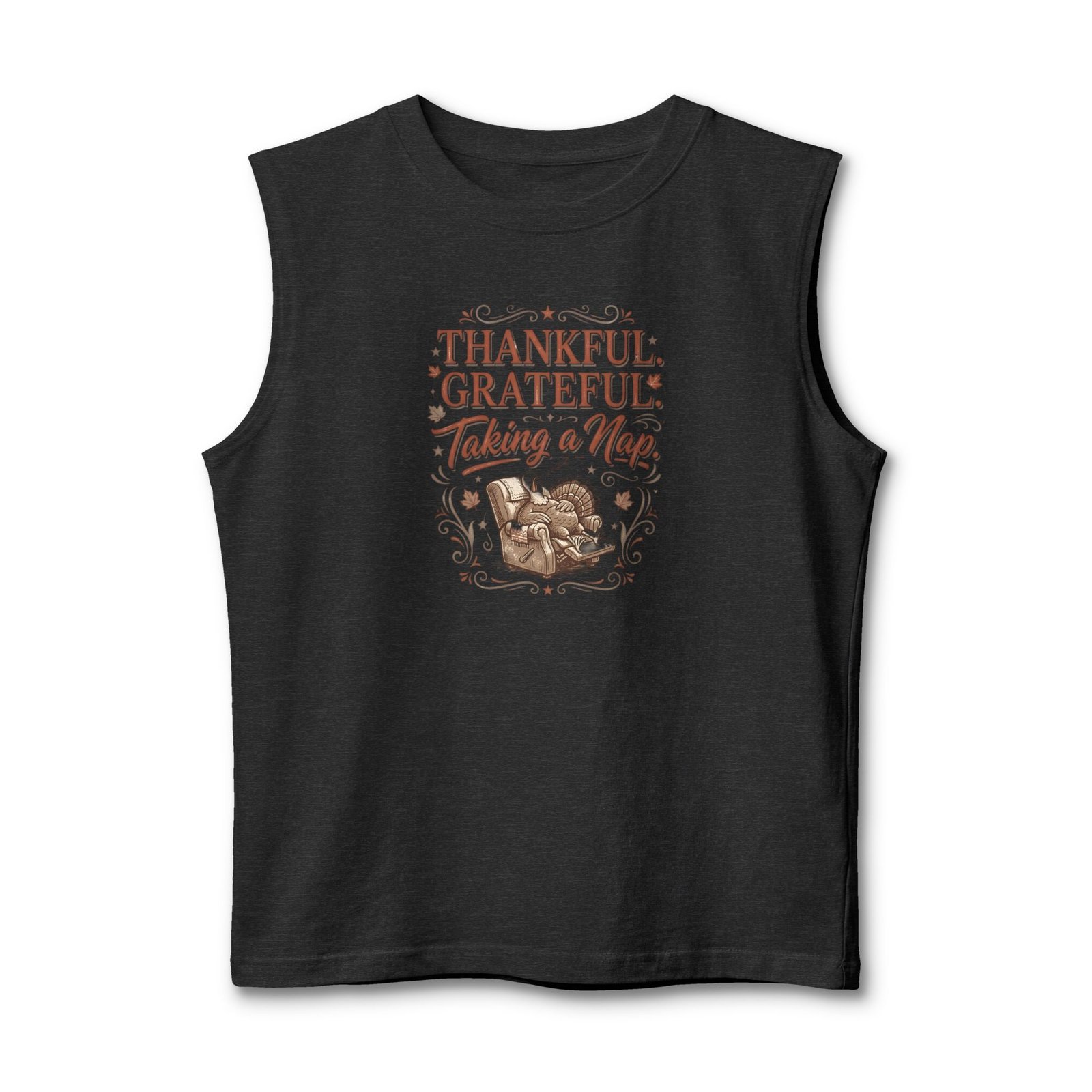 Thankful Grateful Taking a Nap Design Tank Top - Image 13
