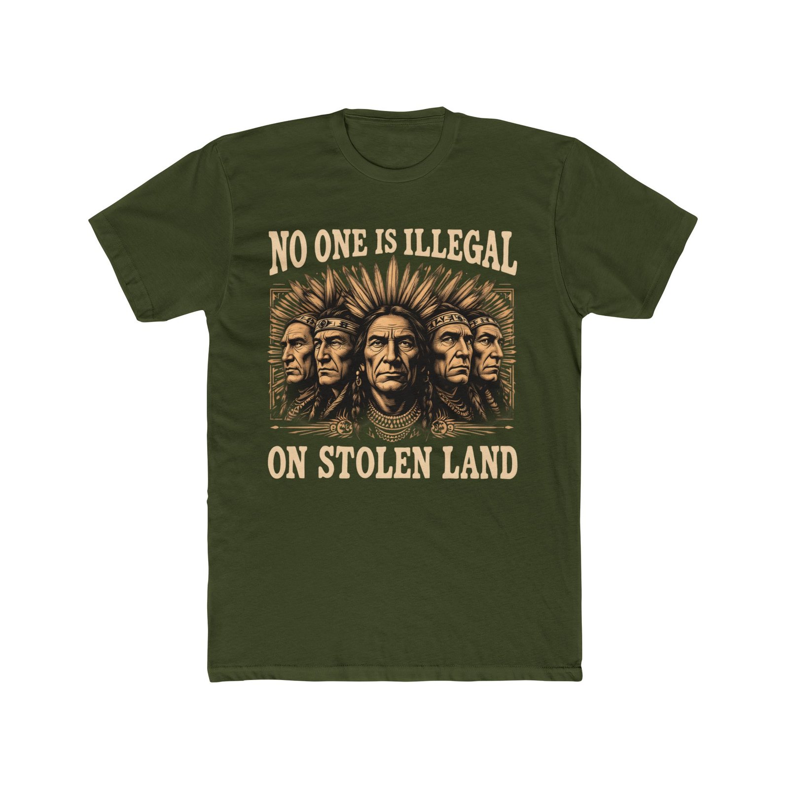 No One Is Illegal On Stolen Land Design T-Shirt - Image 19