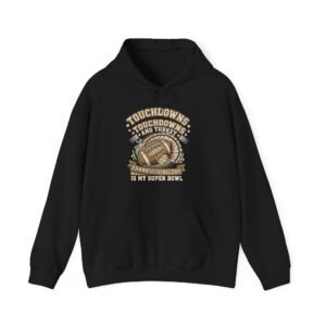 Touchdowns and Turkey Thanksgiving Day Design Hoodie