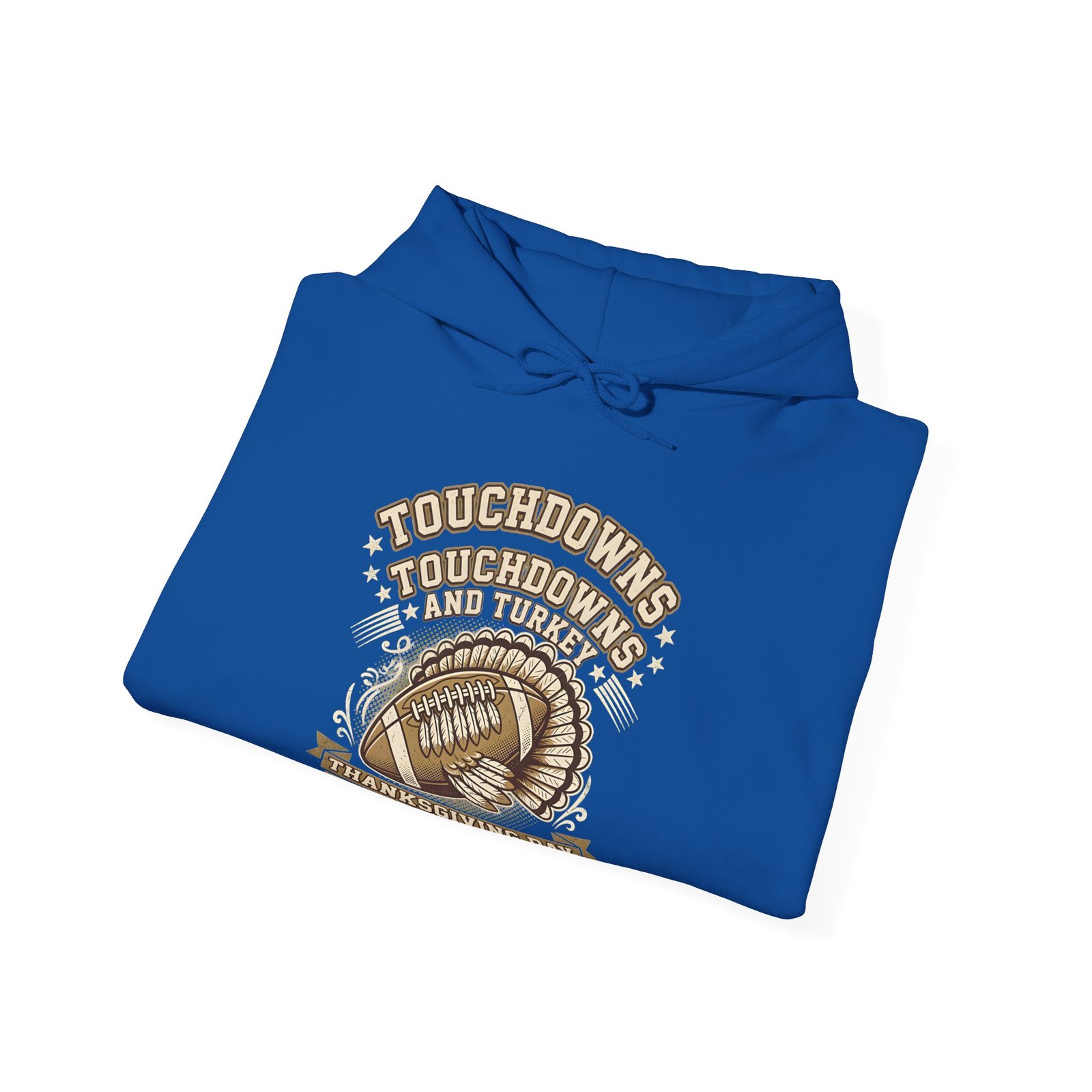 Touchdowns and Turkey Thanksgiving Day Design Hoodie - Image 36