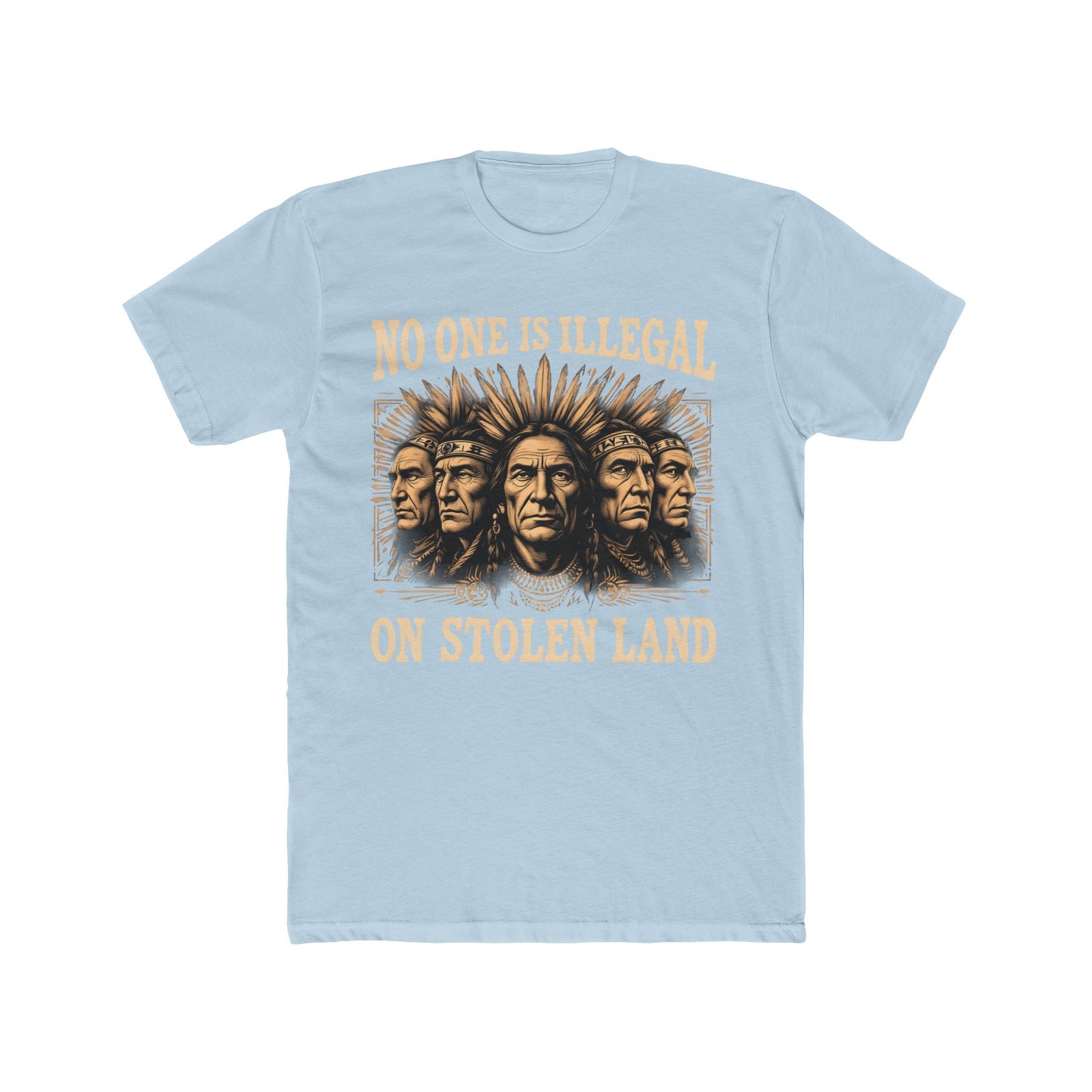 No One Is Illegal On Stolen Land Design T-Shirt - Image 28
