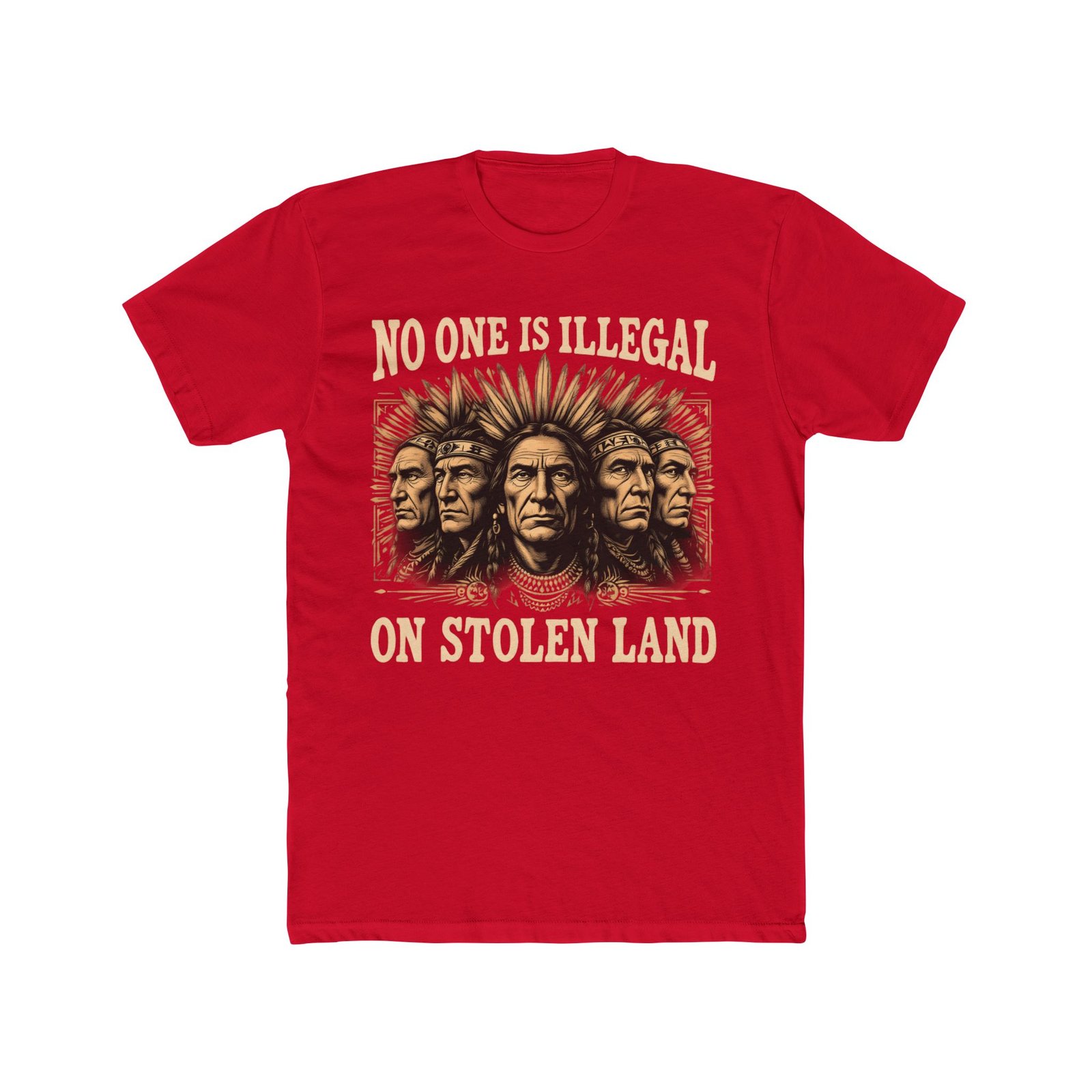 No One Is Illegal On Stolen Land Design T-Shirt - Image 43