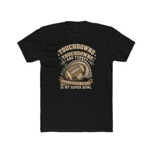 Touchdowns and Turkey Thanksgiving Day Design T-Shirt