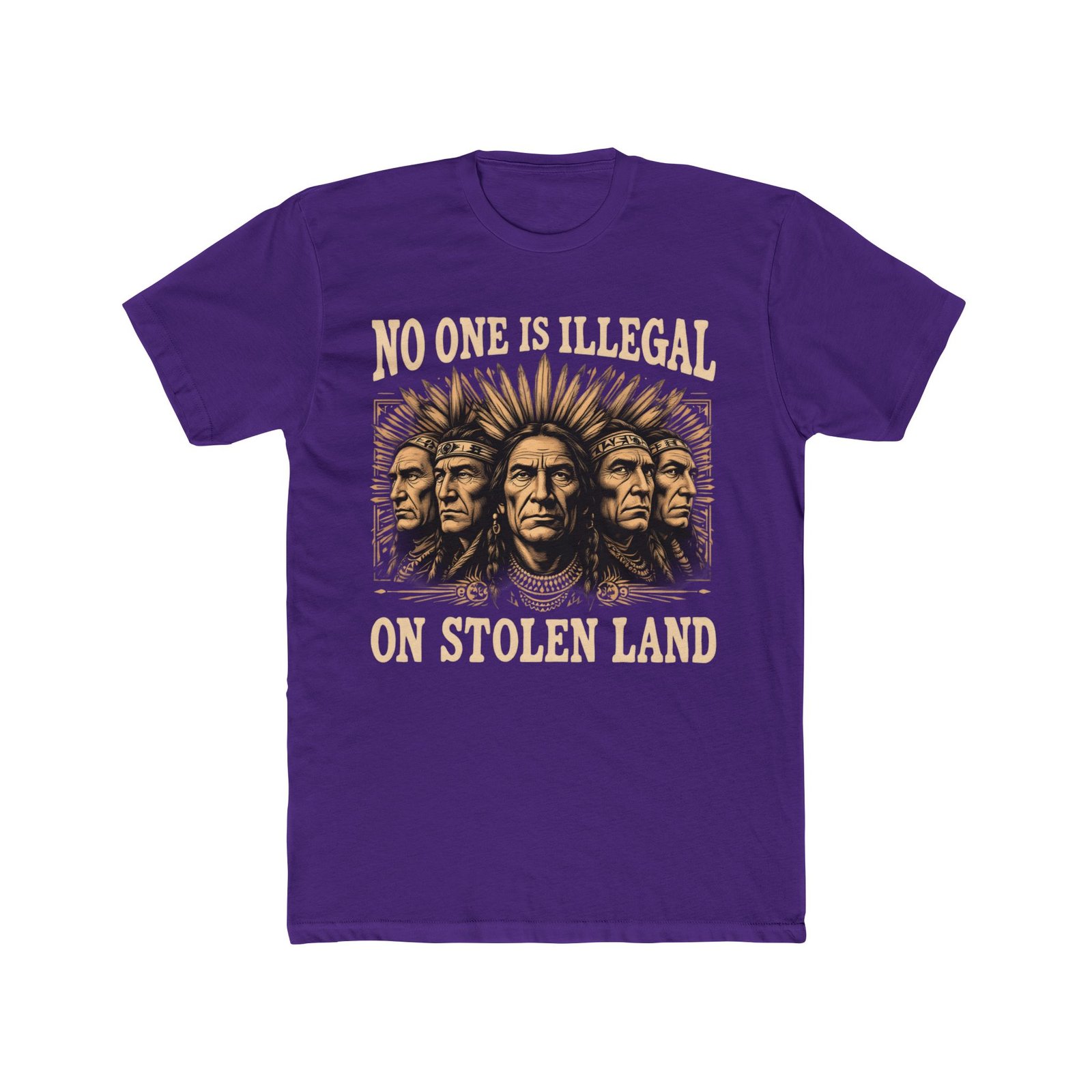 No One Is Illegal On Stolen Land Design T-Shirt - Image 37