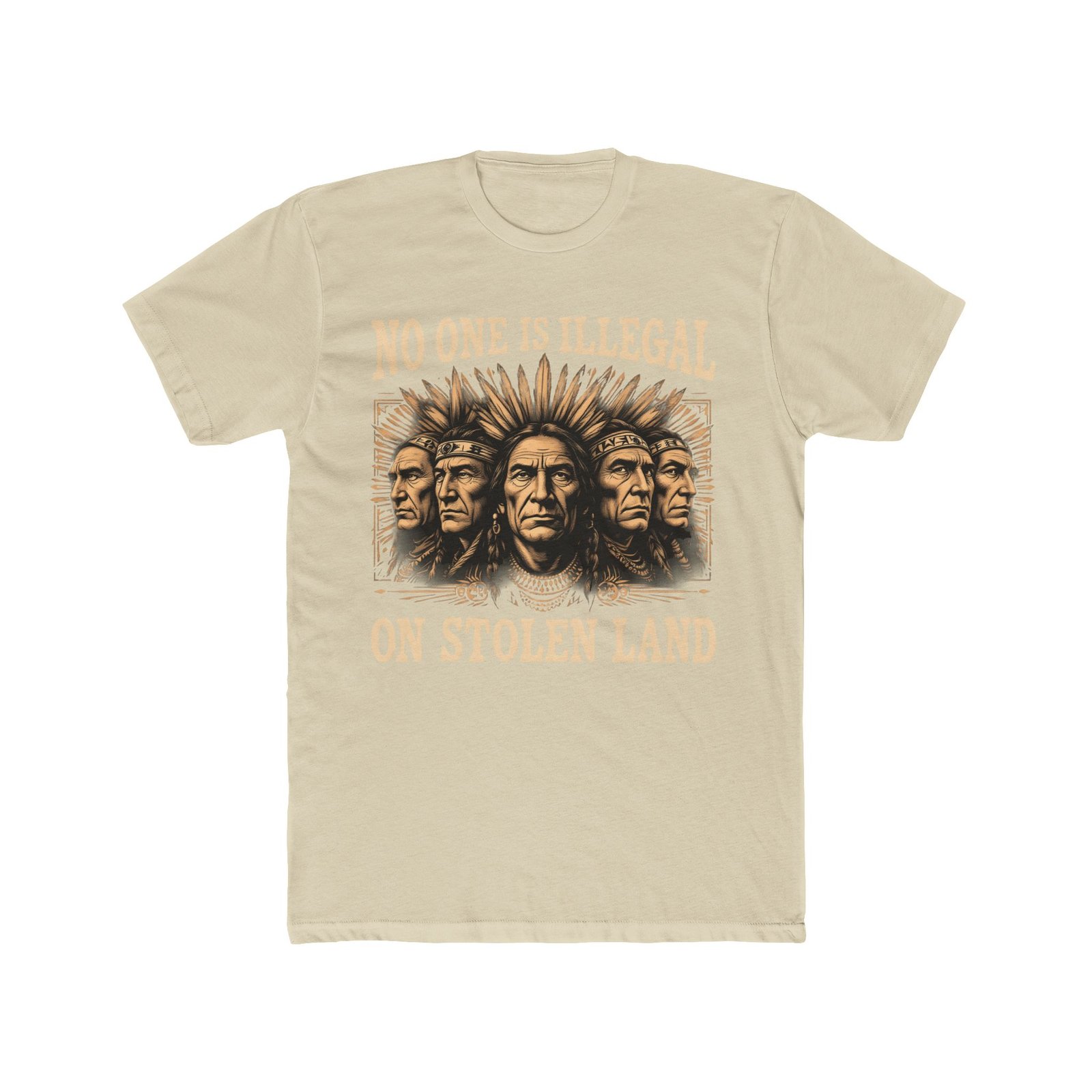 No One Is Illegal On Stolen Land Design T-Shirt - Image 10