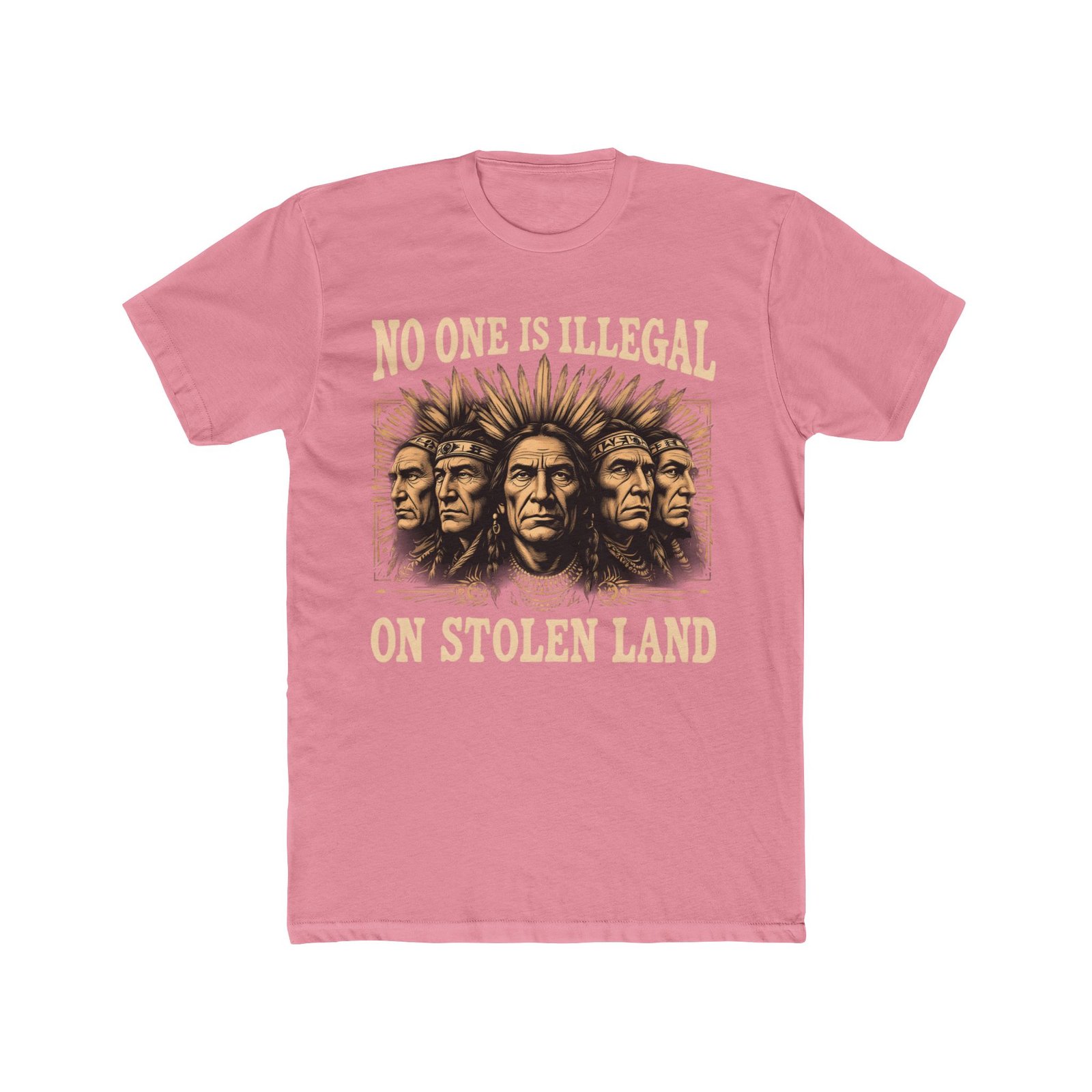 No One Is Illegal On Stolen Land Design T-Shirt - Image 40