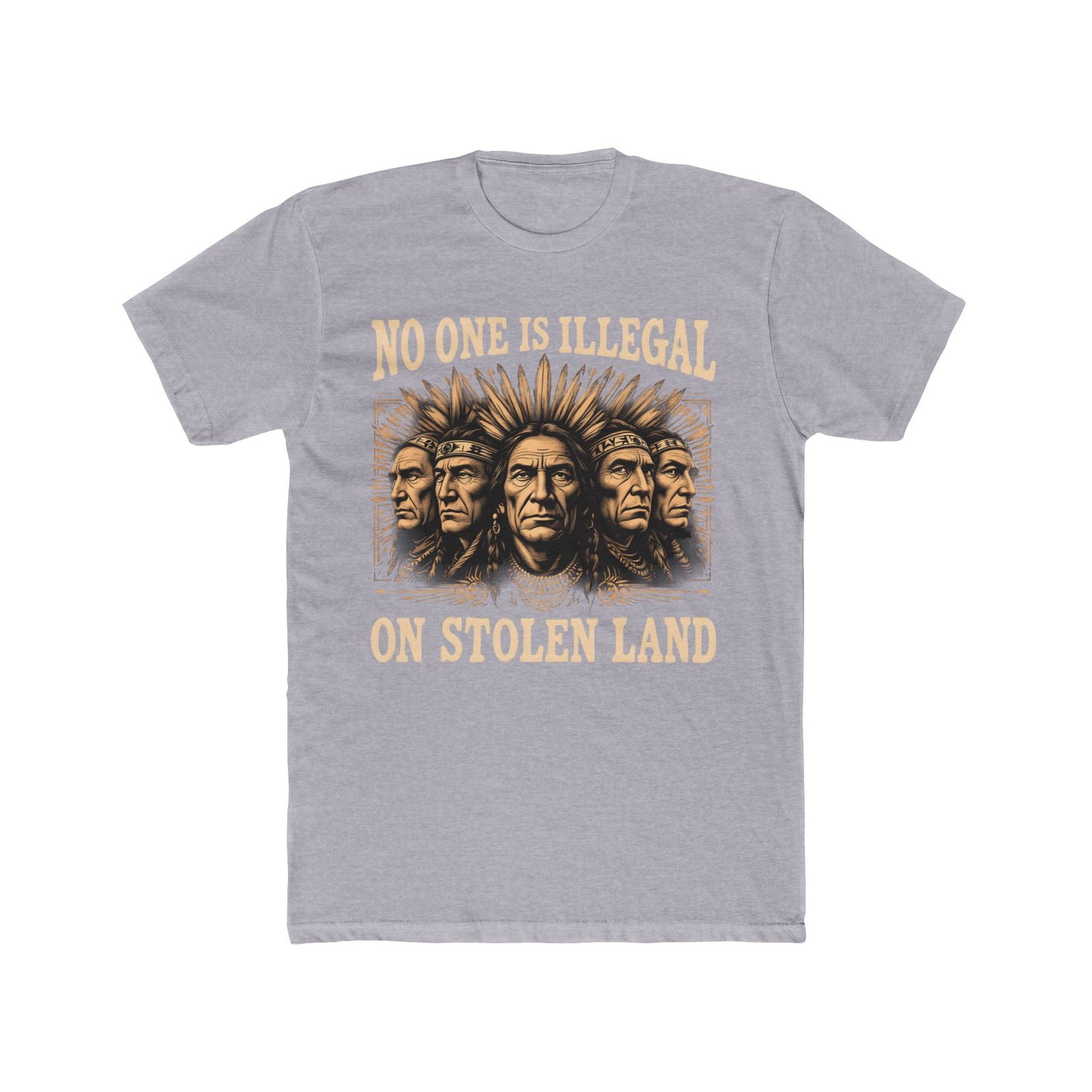 No One Is Illegal On Stolen Land Design T-Shirt - Image 13