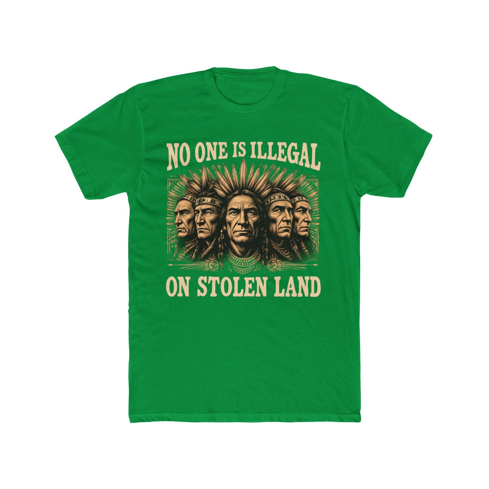 No One Is Illegal On Stolen Land Design T-Shirt - Image 25