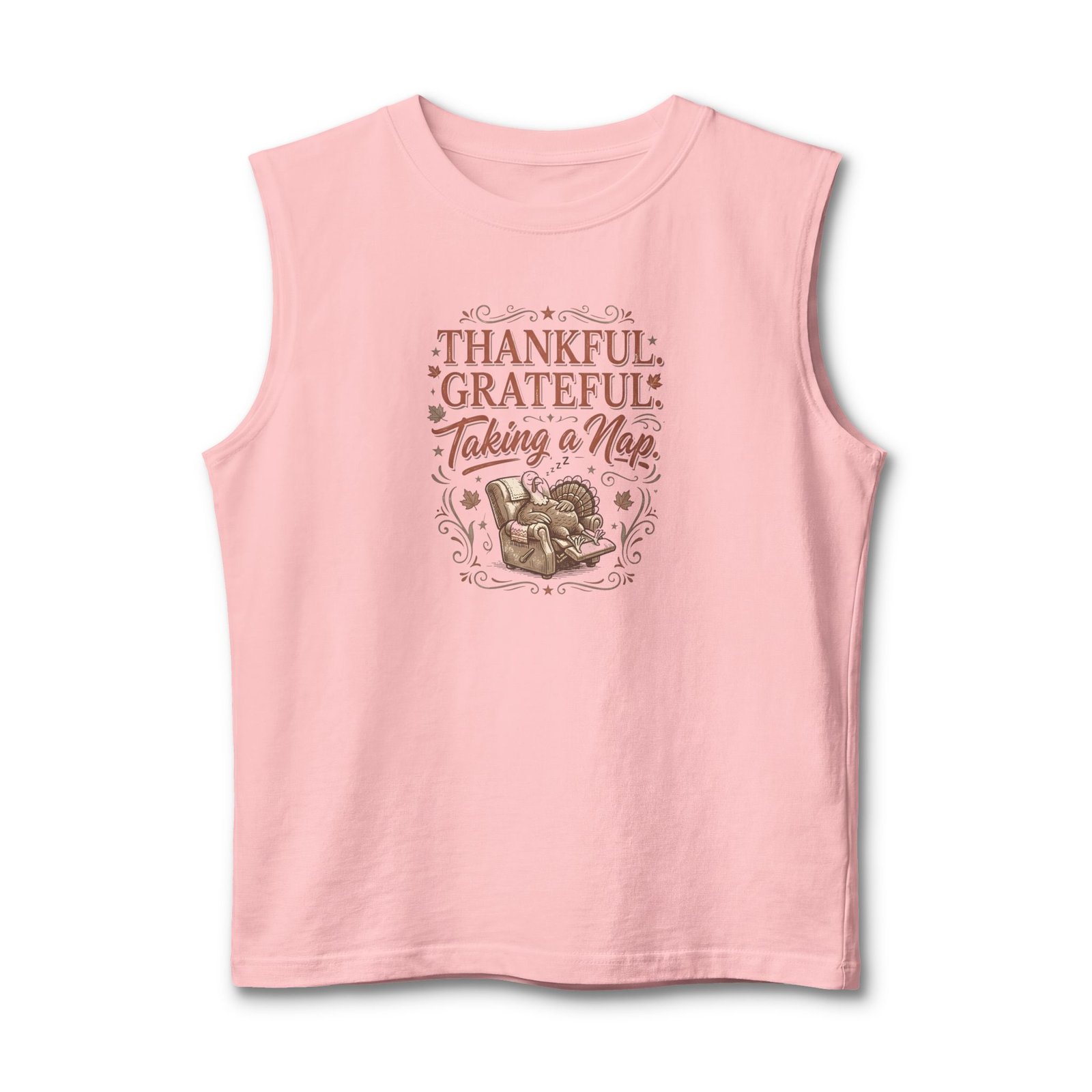 Thankful Grateful Taking a Nap Design Tank Top - Image 17
