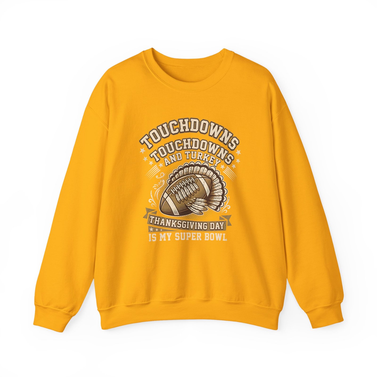Touchdowns and Turkey Thanksgiving Day Design Sweatshirt - Image 21
