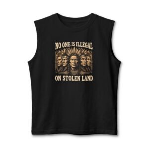 No One Is Illegal On Stolen Land Design Tank Top