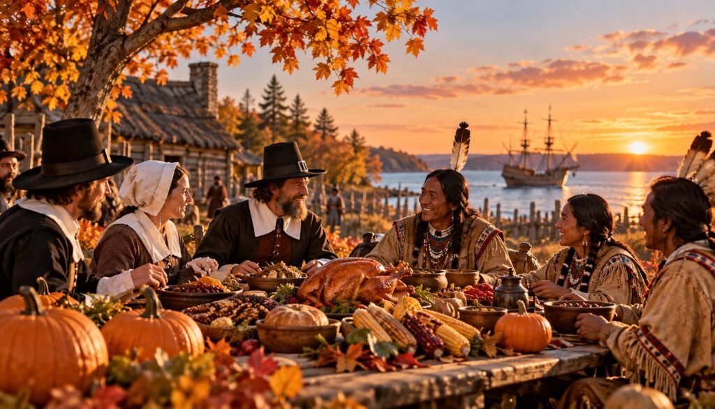 Thanksgiving history and the 1621 harvest gathering